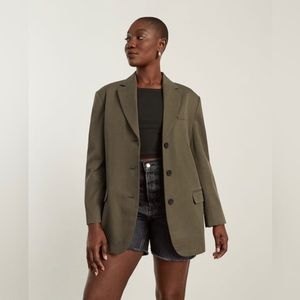 Everlane The 80’s Blazer in Beech, size 12, NWT